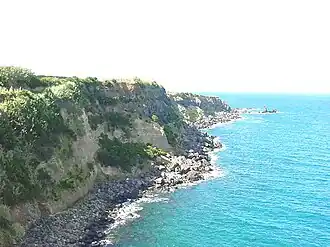 Praia das Escaleiras, on the northern coast of Vila Nova
