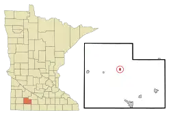 Location of Jeffers, Minnesota