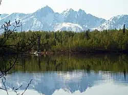 Cottonwood Lake is one of a chain of lakes which run along the CDP's southeast corner.