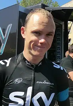 A photograph of Chris Froome