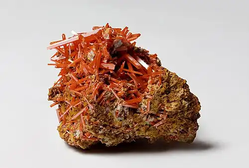 Image 39Crocoite, by JJ Harrison (from Wikipedia:Featured pictures/Sciences/Geology)