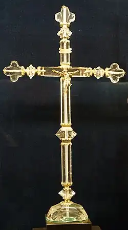 The Stuart Cross, made of crystal
