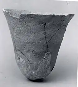 Cup; mid 6th–5th millennium BC; ceramic; 8.56 cm; Tell Abu Shahrain; Metropolitan Museum of Art