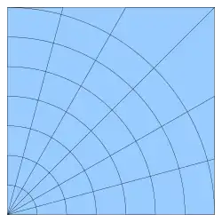 2-D curvilinear grid