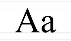 Cyrillic letter А, in uppercase and lowercase forms.
