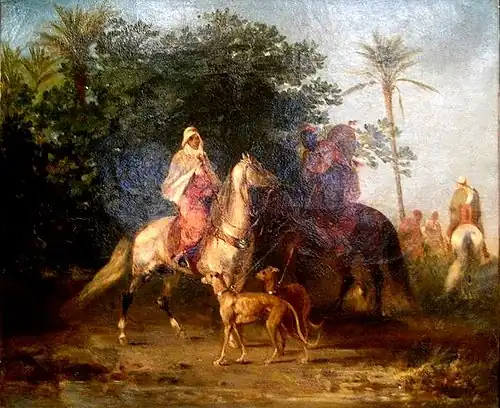 Départ pour la chasse [Departure for the hunt], undated