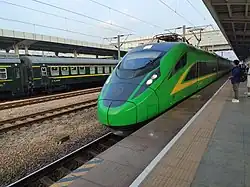 CR200J trainset at Dongguan East railway station
