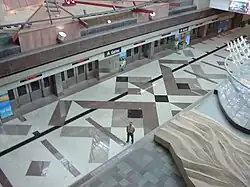 Overhead view of Concourse A Station in 2008