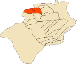 Location of Kénadsa within Béchar Province