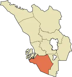 Location of Kuala Langat District in Selangor