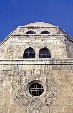 The exterior of the mausoleum's dome.