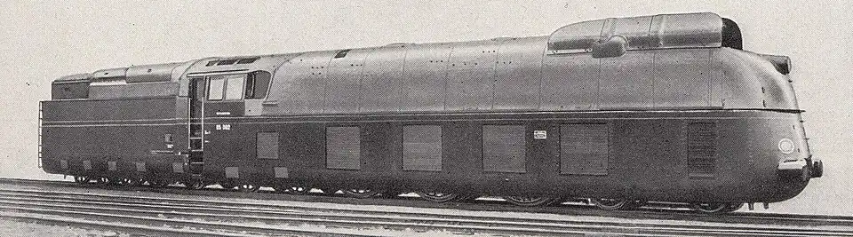 Deutsche Reichsbahn Class 05 (1935), world speed record for steam locomotives in 1936