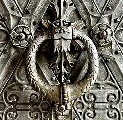 Door knocker to the main building