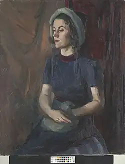 Portrait of Debora Vaarandi, by Kaarel Liimand (1940)