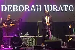 Iurato during the Sono ancora io tour in August 2016