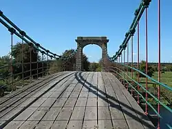 Deck and western arch
