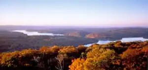 Panoramic View of a lake in Maryland