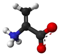 Ball-and-stick model of the zwitterion