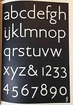 Sans-serif lower case alphabet