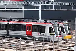 Class 398 at the Metro Depot and Control Centre in Taffs Well.
