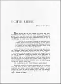 Der Eigene, vol. 2 (1898), no. 1 - two issues in this format - here, the opening page of a gay short story, the journal's first gay text