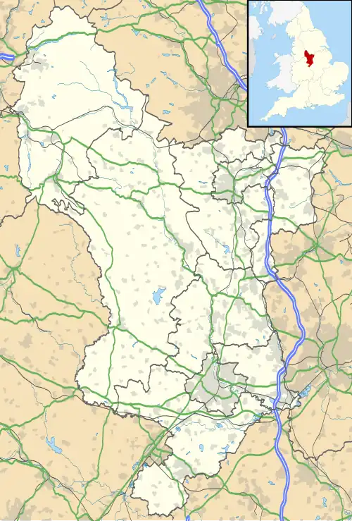 Long Eaton is located in Derbyshire