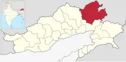 Location in Arunachal Pradesh