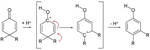 The dienone phenol rearrangement