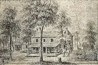 First courthouse of Wood County, [West] Virginia (built ca. 1802)