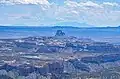 North aspect of Window Blind Peak (centered) viewed from the Cedar Mountain Overlook.