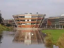 All of the Phase 1 Construction on the University of Nottingham's Jubilee Campus was designed by Hopkins.