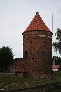 Round structure that survived from the ancient city wall