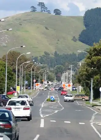 The Papamoa Hills from Domain Rd