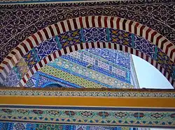 Dome of the Chain with Dome of the Rock detail behind