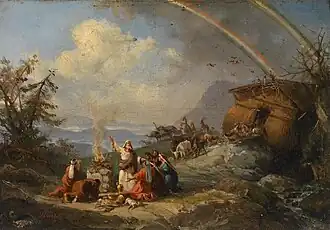 Noah gives Thanks for Deliverance, 1901