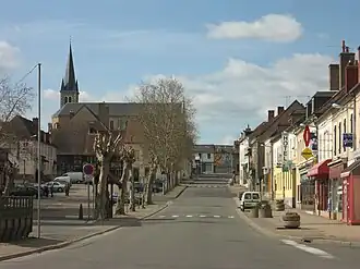 The main road in Dompierre-sur-Besbre