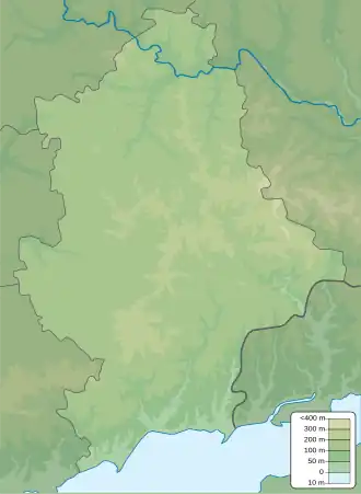 Soledar is located in Donetsk Oblast