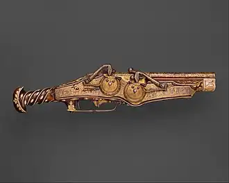 Double-Barreled Wheellock Pistol Made for Emperor Charles V, 1540