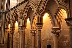 Arcade at St Hugh's choir of Lincoln Cathedral