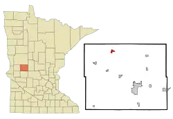 Location of Millerville, Minnesota