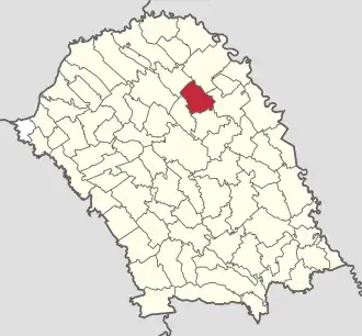 Location in Botoșani County