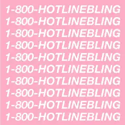 A wall of italic text reading "1-800-HOTLINEBLING" in a pink background