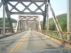 Driving along the fourth span of the Barryville–Shohola