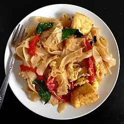 Homemade drunken noodles