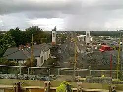 Dunboyne railway station under construction (September 2009)