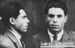 Police mugshot of Buenaventura Durruti