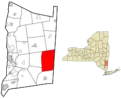 Location of Dover, New York