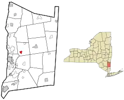 Location of Pleasant Valley, New York