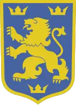 14th Waffen Grenadier Division of the SS (1st Ukrainian) with a lion and three crowns