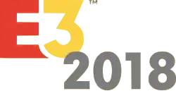 Simplistic printing of the abbreviation and number "E3 2018"